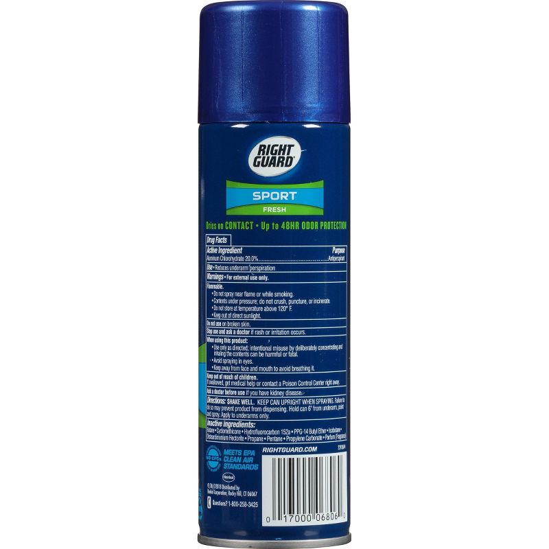 Right Guard Sport Fresh Deodorant Aerosol - 6oz