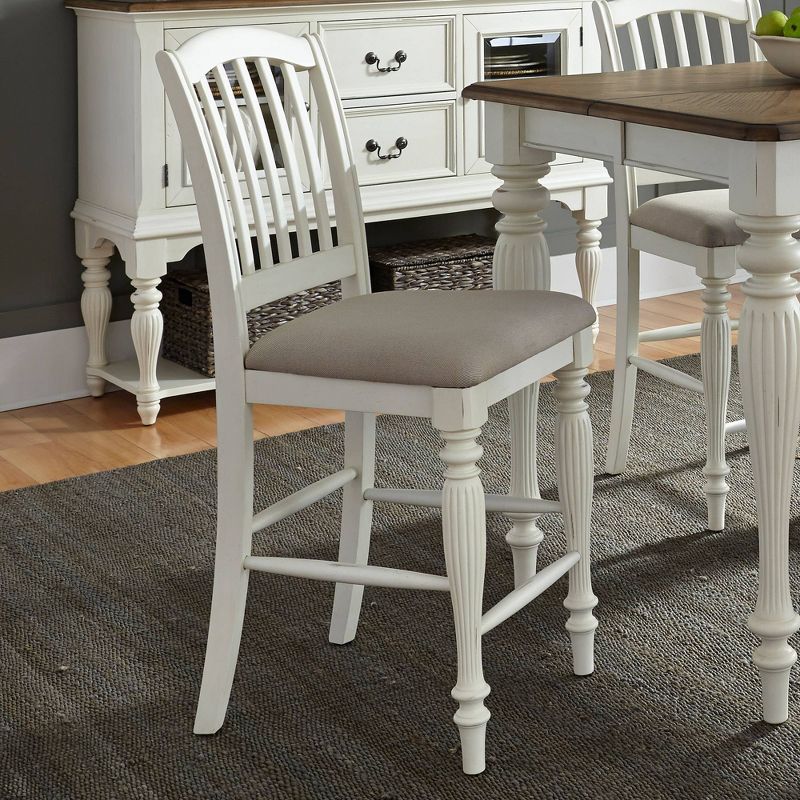 2pc Cumberland Creek Counter Height Barstool White - Liberty Furniture