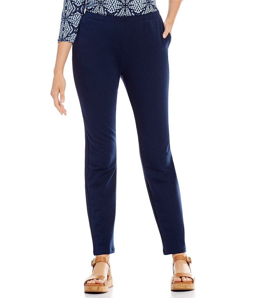 Ruby Rd. Petites Pull-On Stretch French Terry Pants