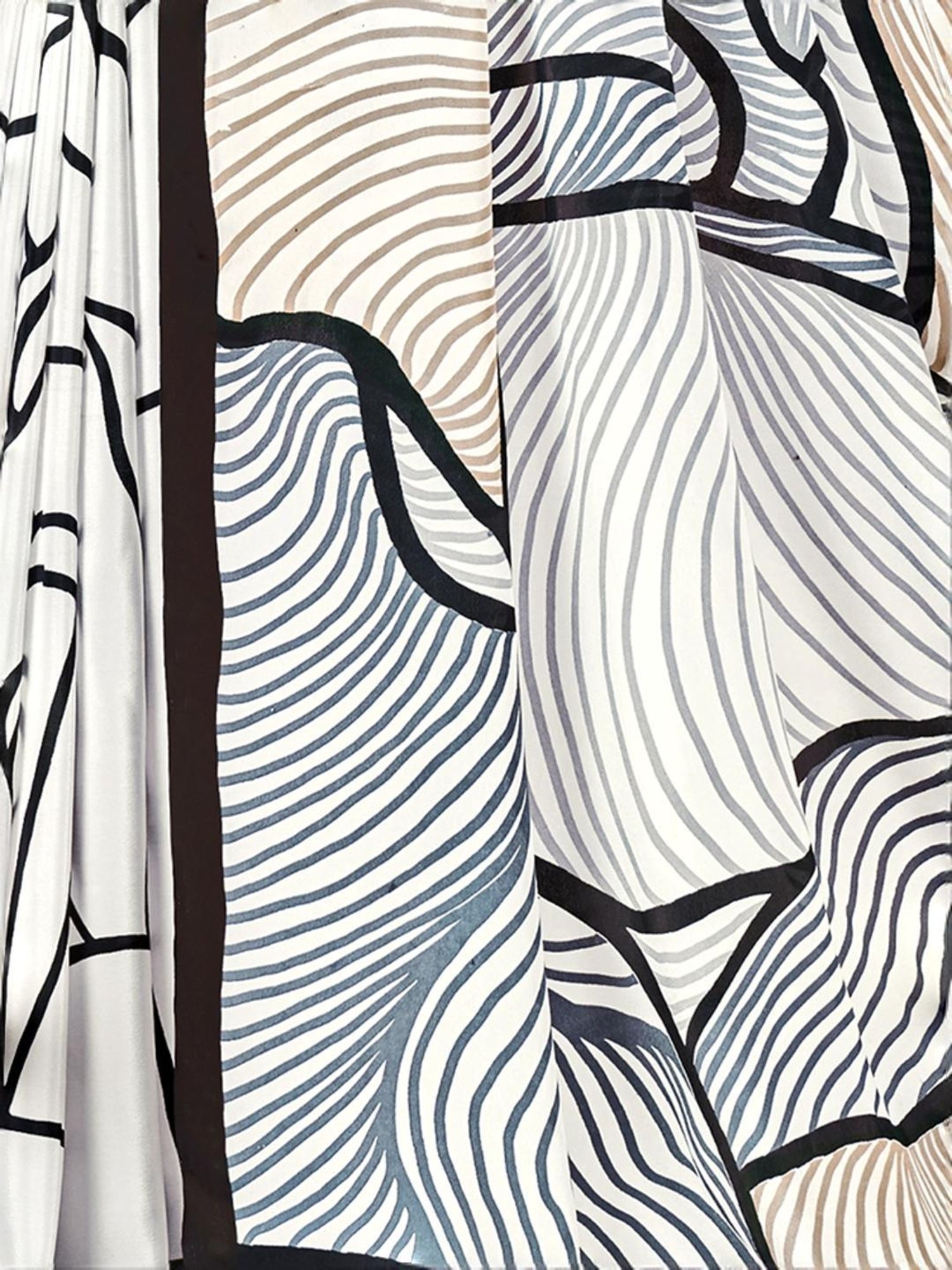 Unnati Silks Grey Cotton Printed Saree With Unstitched Blouse