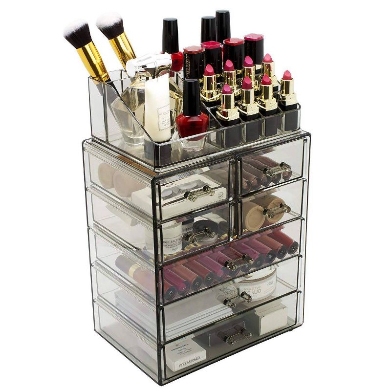 Sorbus Cosmetic Makeup and Jewelry Case Organizer - Style 1 - Black