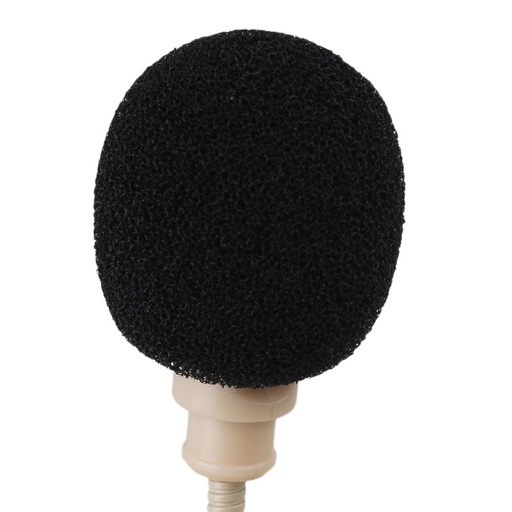 BQLZR 10pcs Black Loudspeaker Lapel Microphone Wind Shield Mic Sponge Skin EY-M05