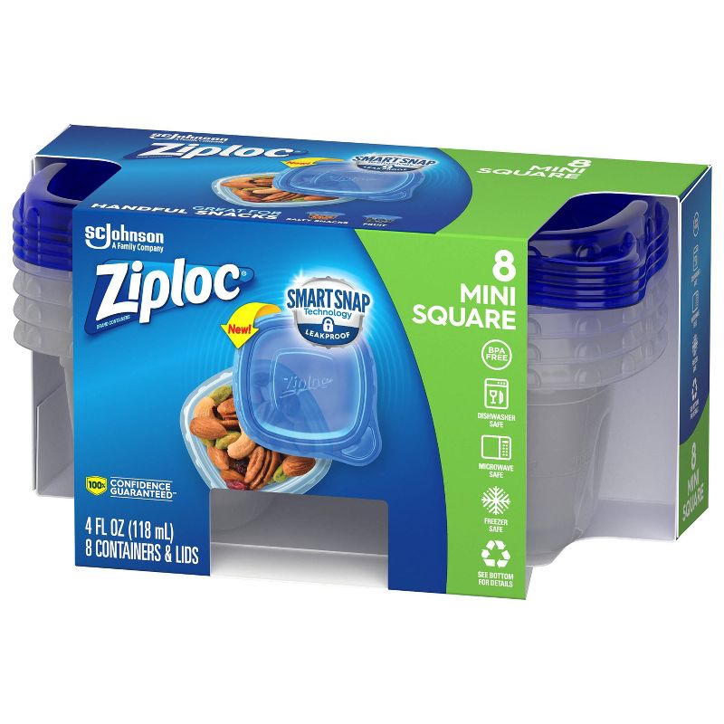 Ziploc Square Extra Small Container - 8ct