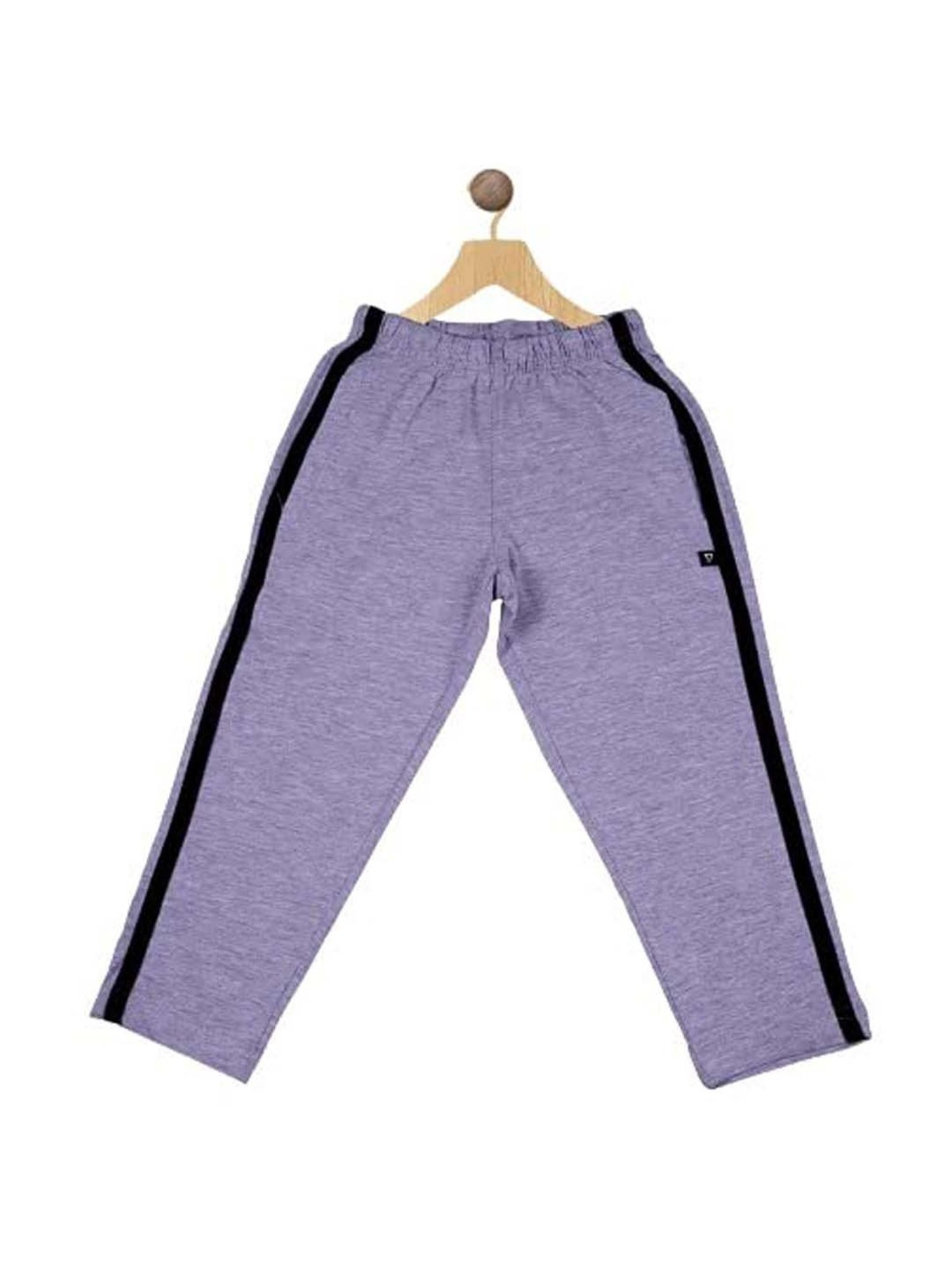 Proteens Kids Grey Cotton Regular Fit Trackpants
