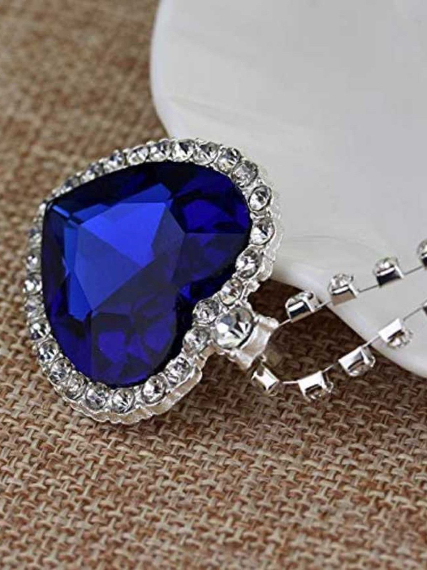 YouBella Latest Stylish Party Wear Jewellery Silver Plated Pendant for Women