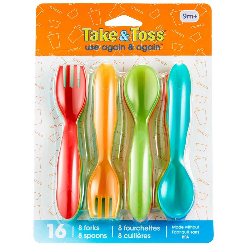 Nuby 2pk Dipeez Spoon - Pink/Aqua