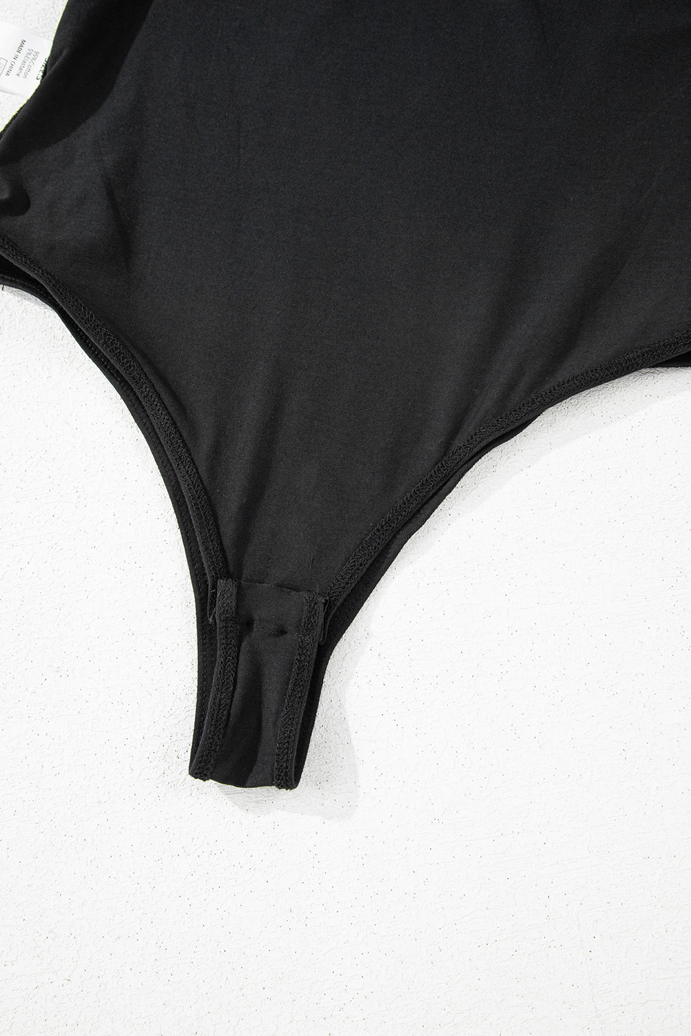 Rose Red Rhinestone Mesh Long Sleeve Bodysuit