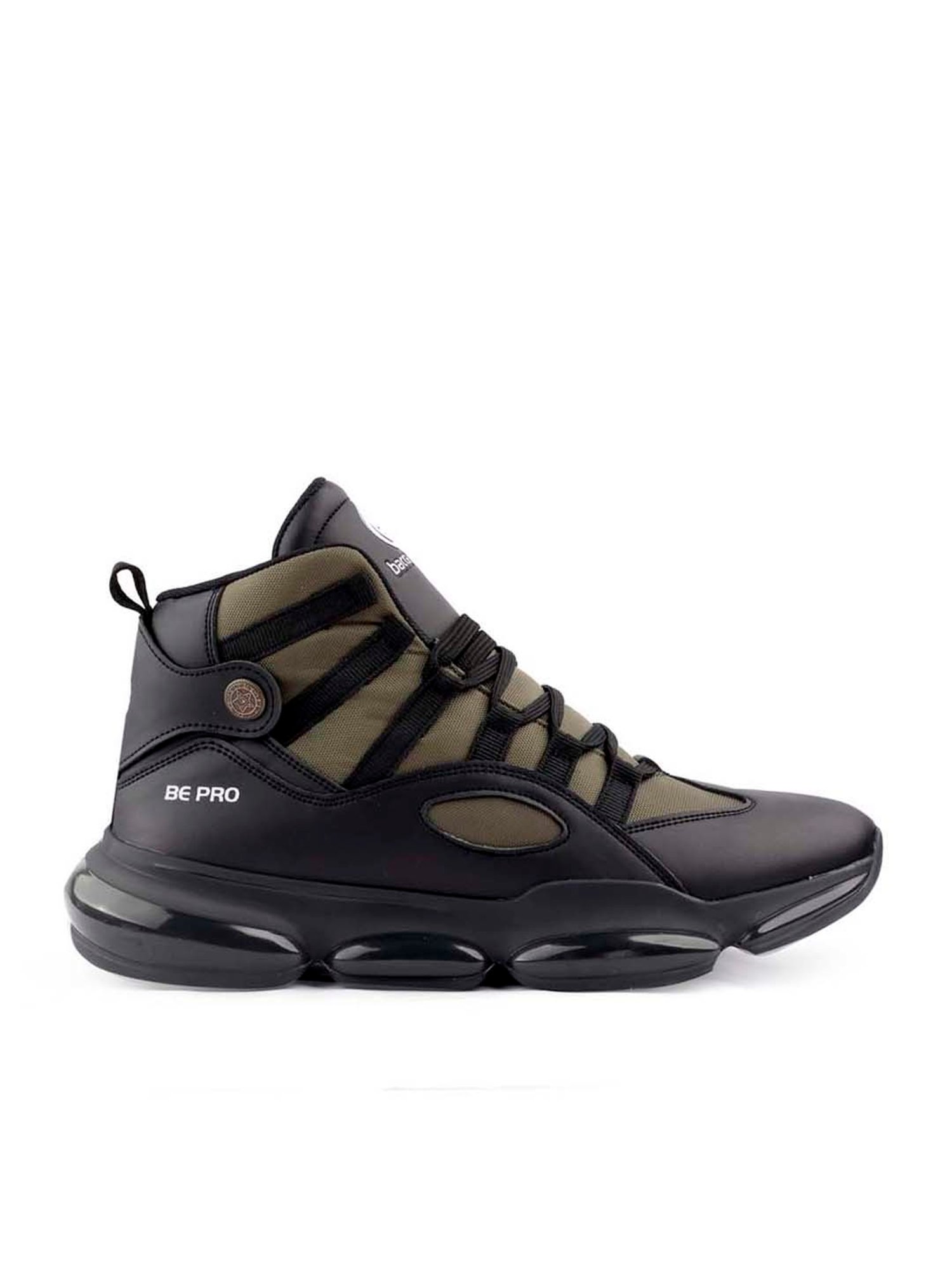 Bacca Bucci Men's DOMINATOR Olive Ankle High Sneakers