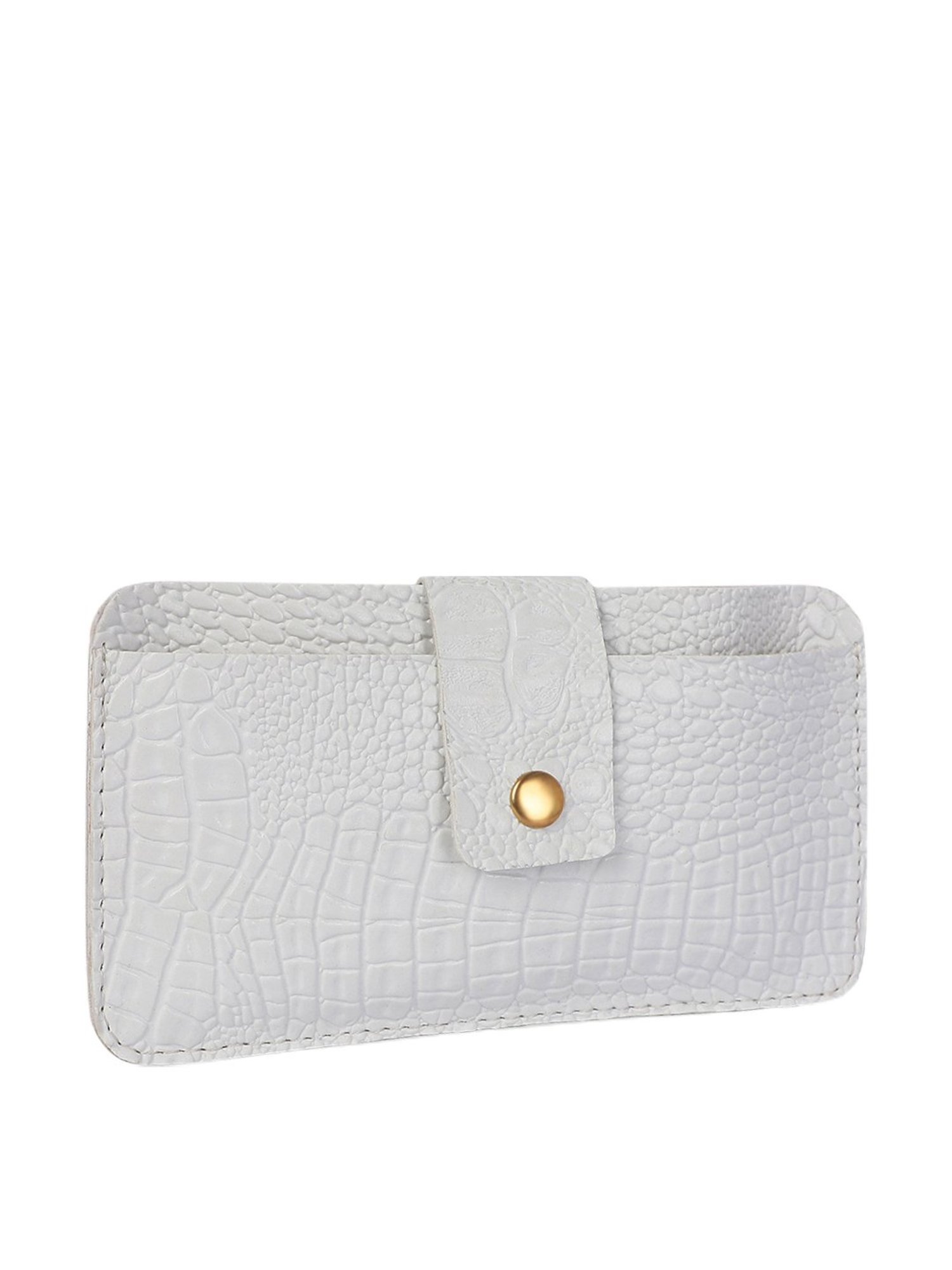 Bagsy Malone Croco White Animal Effect Wallet