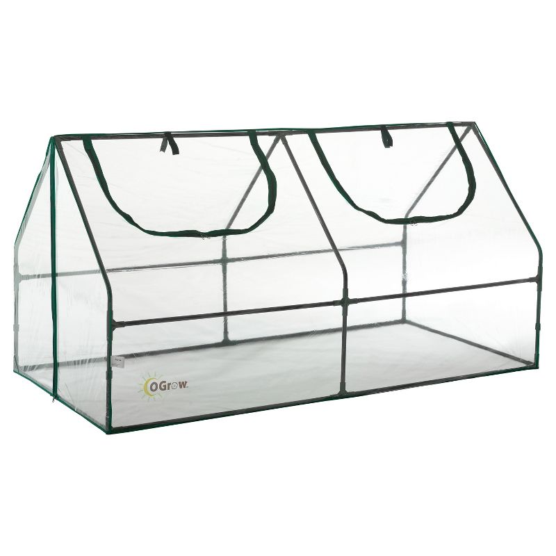 Ultra Deluxe Compact Outdoor Seed Starter Greenhouse Cloche - Light Clear - Ogrow