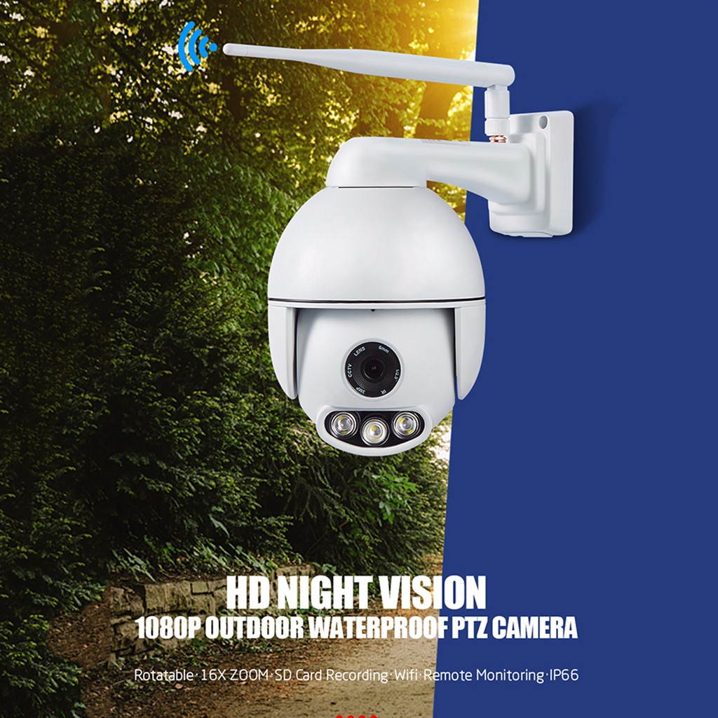 1080P Wireless WIFI IP Camera Outdoor Night Vision Home Security Face Tracking