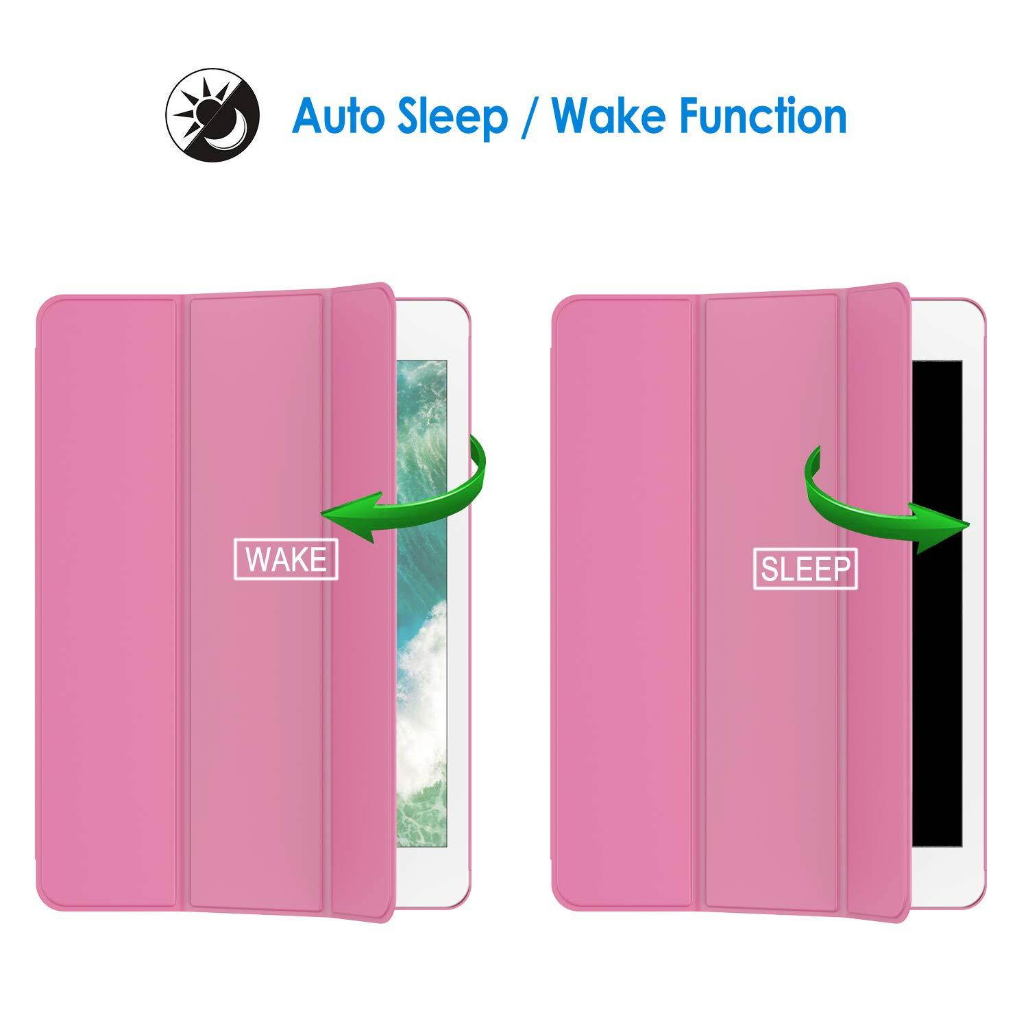 JETech Case for Apple iPad Air 1st Edition (NOT for iPad Air 2), Smart Cover with Auto Wake/Sleep, Pink