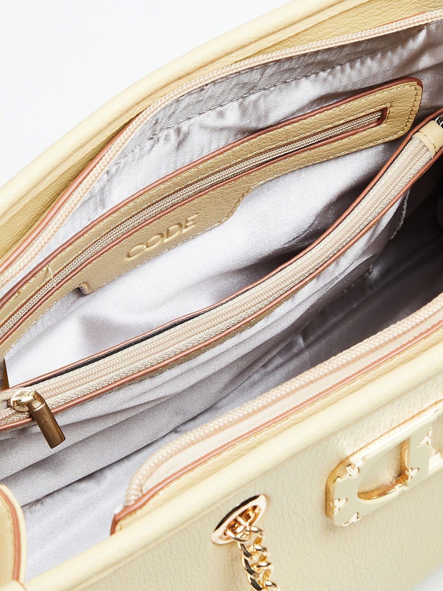 Code by Lifestyle Yellow Shoulder Bag