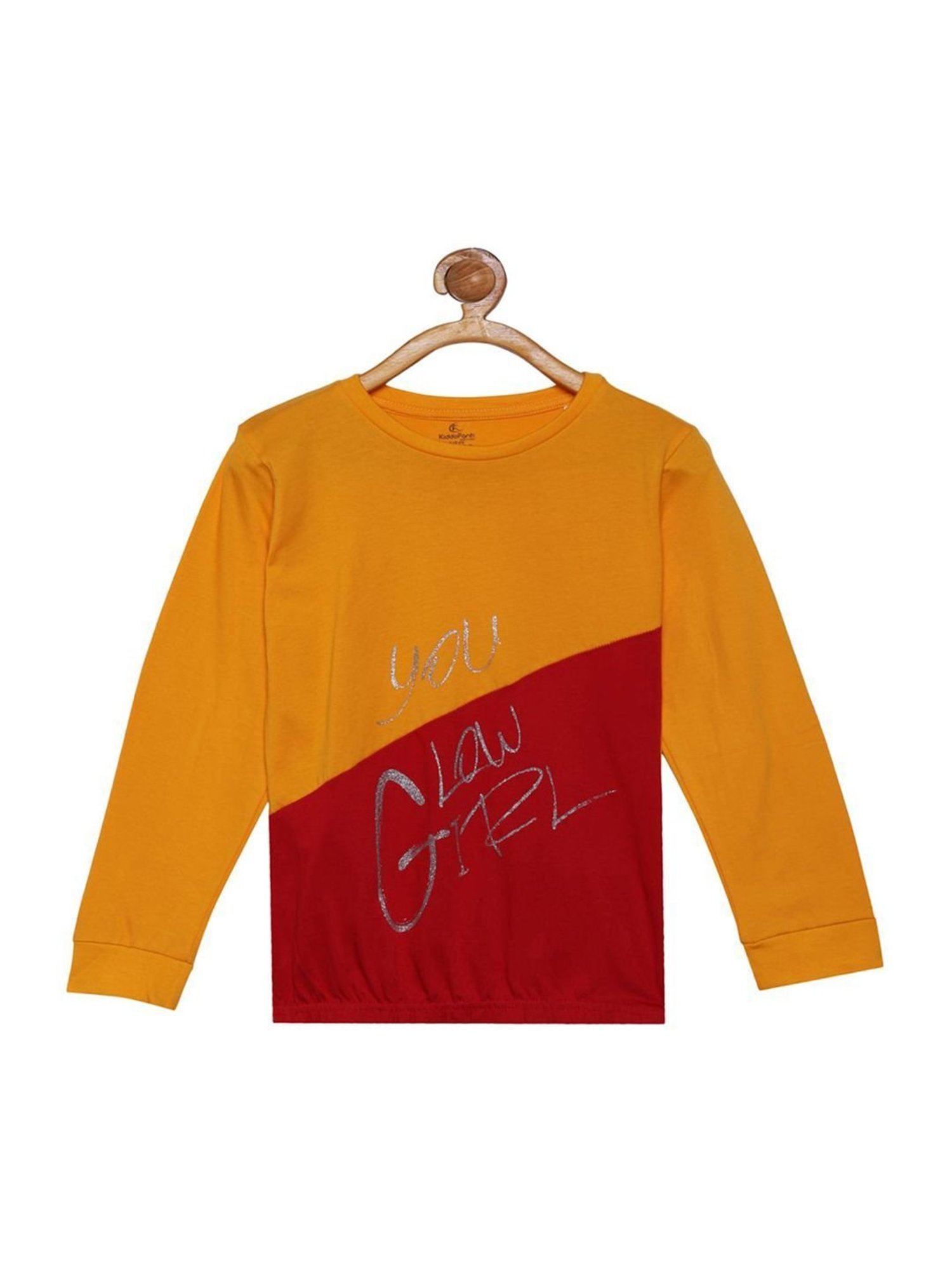 Mothercare Kids White & Yellow Cotton Printed Top Set