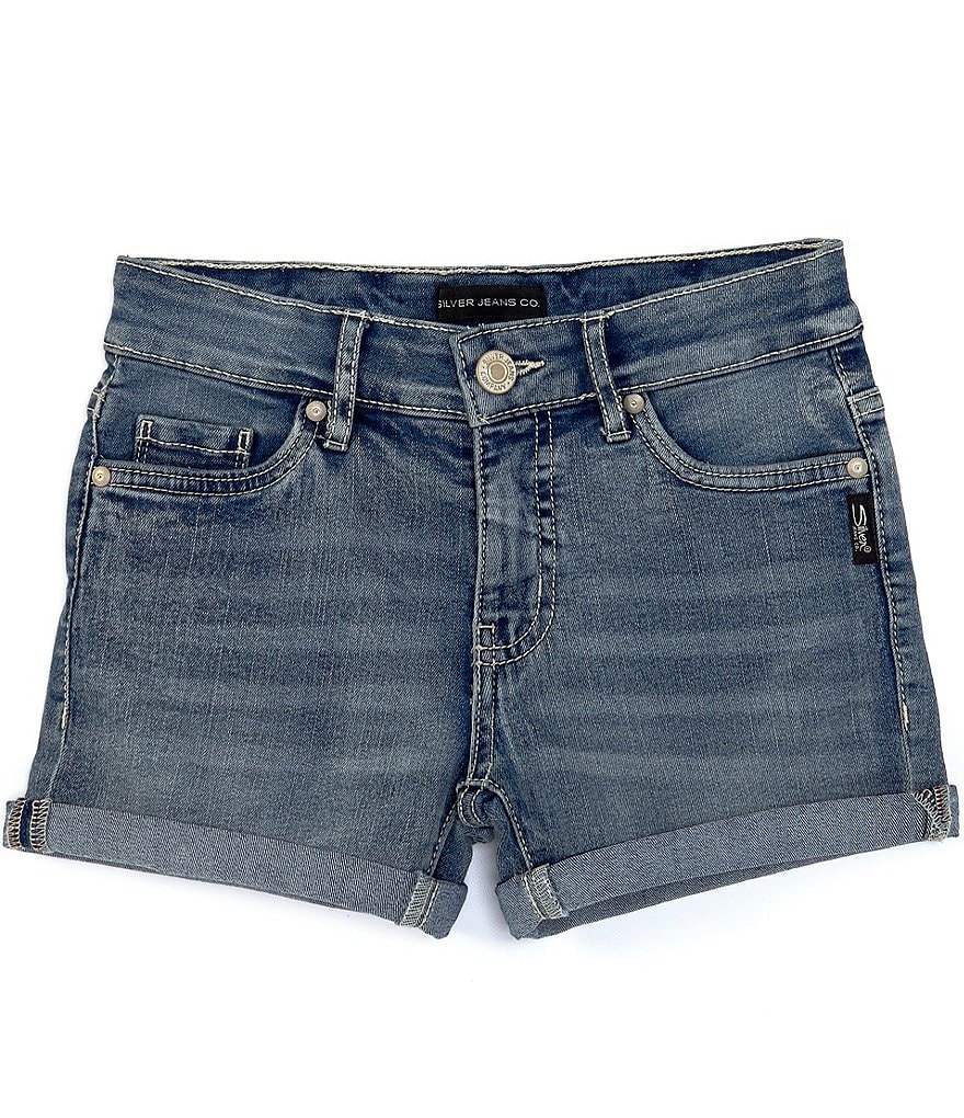 Silver Jeans Co. Big Girls 7-16 Roll-Cuff Denim Shorts