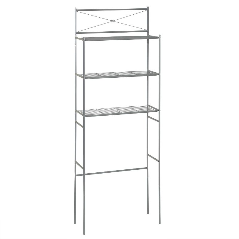 Spacesaver Over the Toilet Etagere Brushed Nickel - Zenna Home