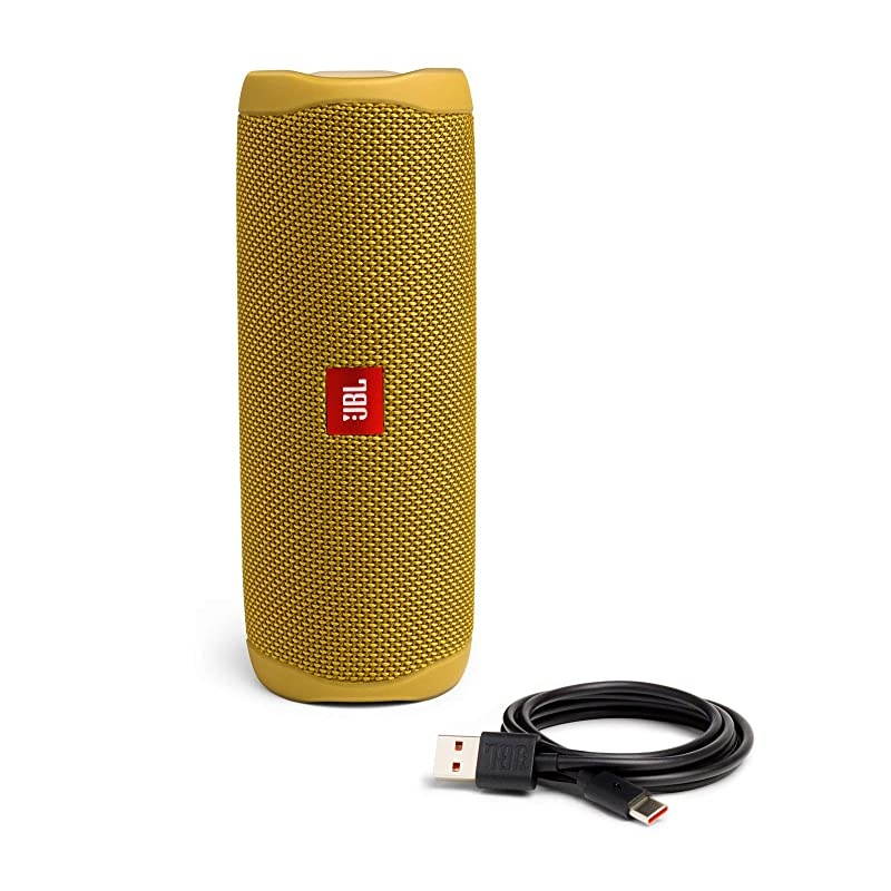 FLIP 5, Waterproof Portable Bluetooth Speaker, Yellow (New Model)