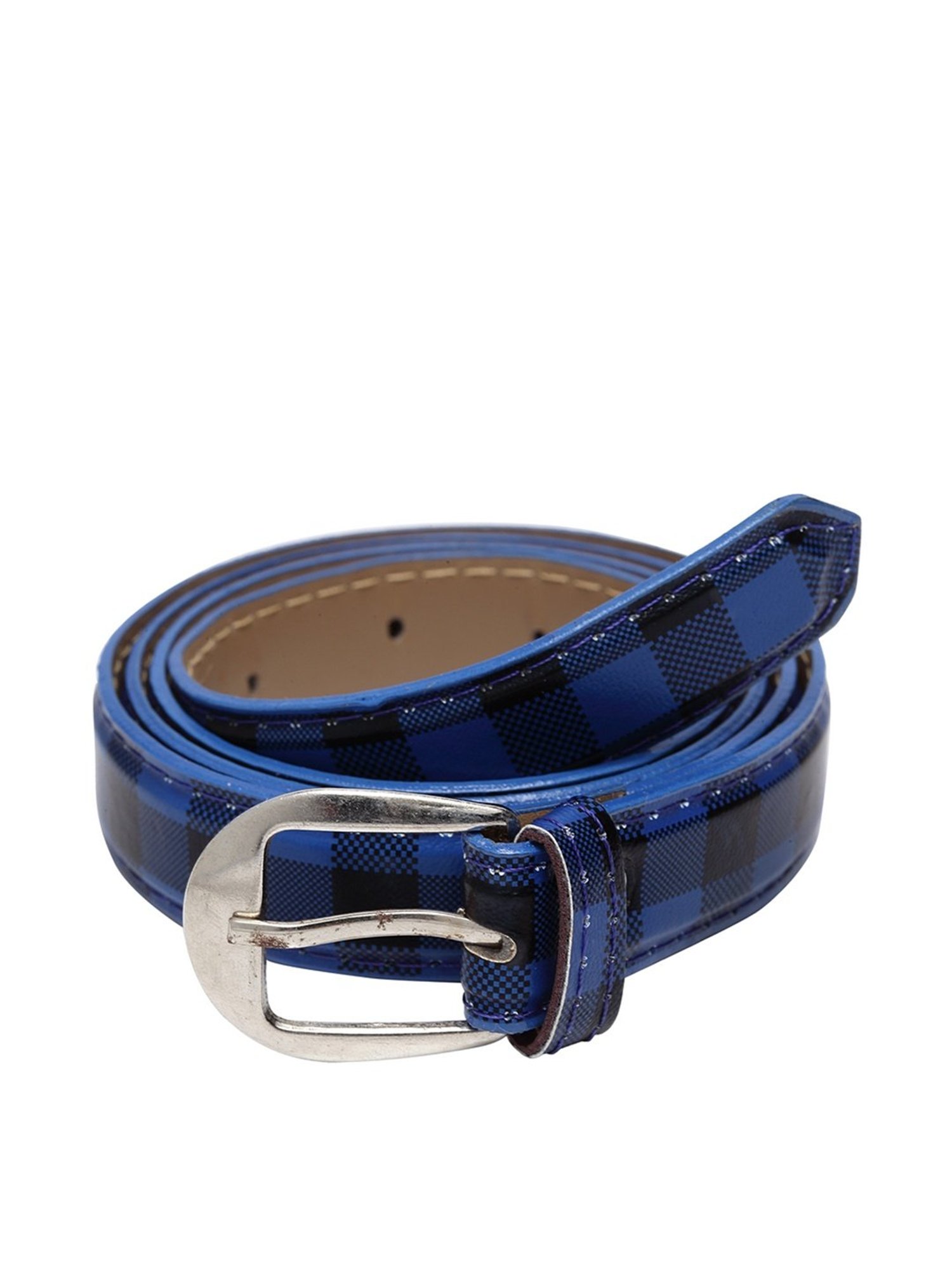 Apsis Blue PU Waist Belt for Women
