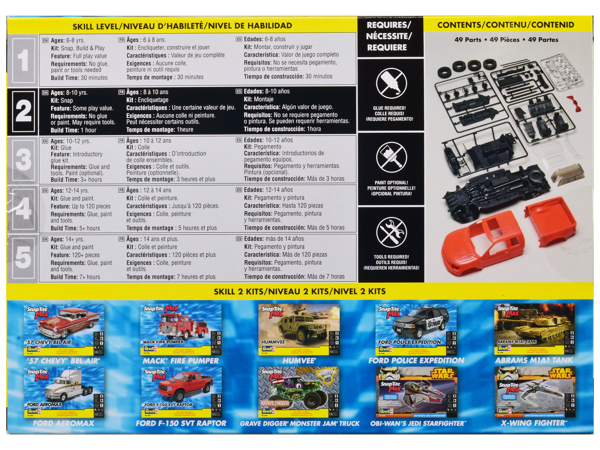 Skill 2 Model Kit 1978 Ford 4x4 Pickup Truck "Firestone Super Stones" 1/25 Scale Model by AMT