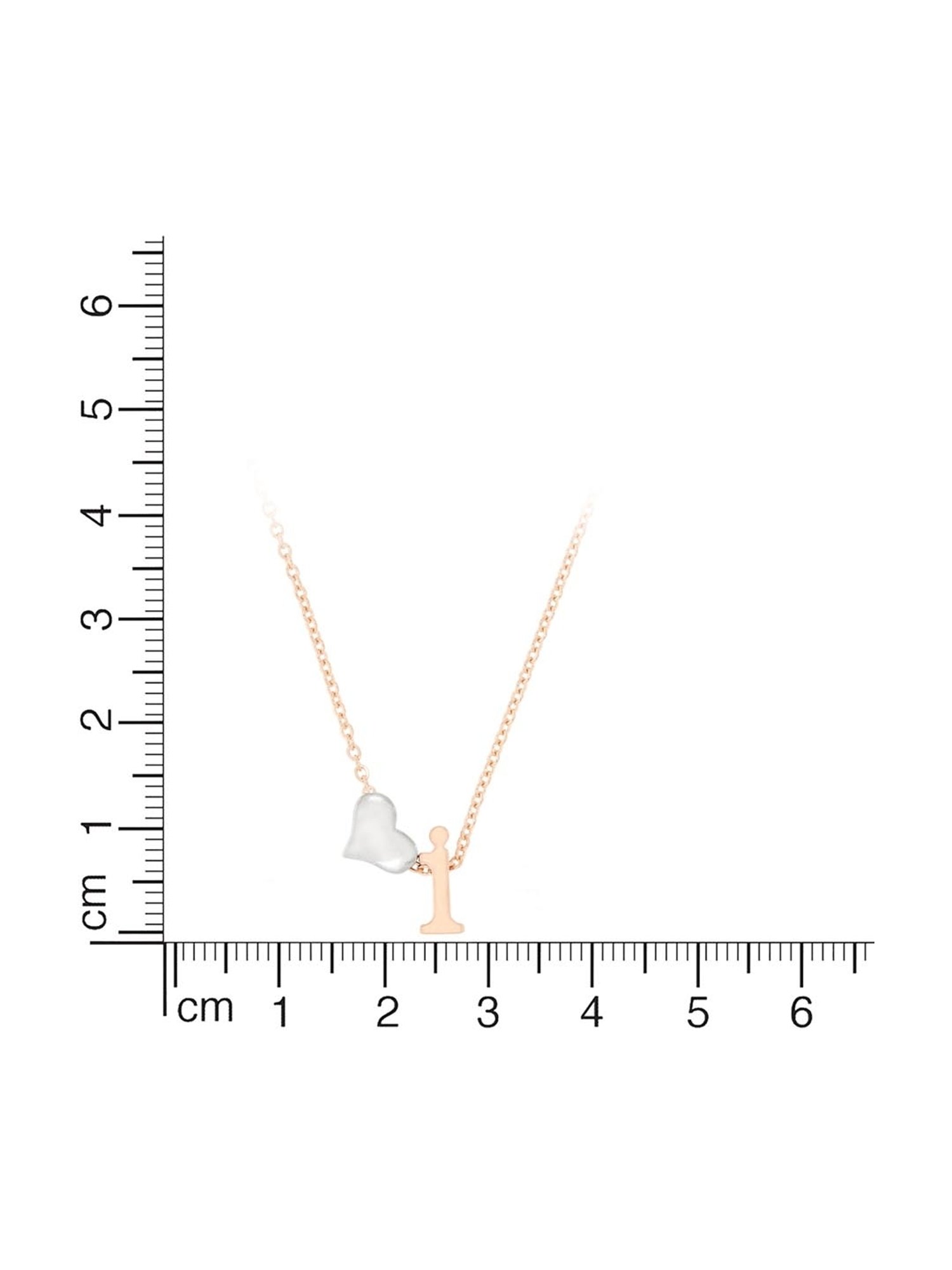 Anayra 92.5 Sterling Silver Initial Letter Charm Pendant without Chain for Women