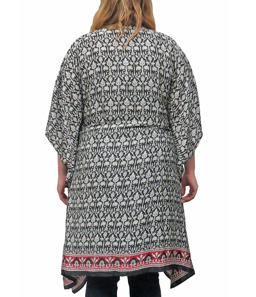 Karyn Seo Raquel Printed Kimono Maxi Cardigan