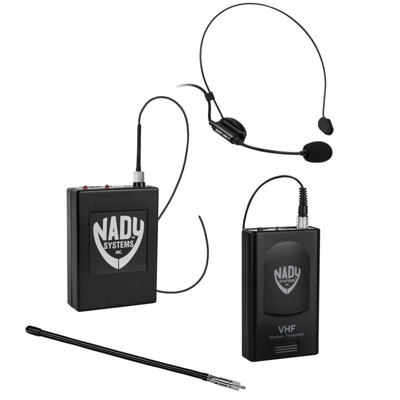 Nady 351 VR HM3 Professional Wireless DSLR Camera / Video Camcorder &ndash; Headmic + Lapel / Lavalier Portable Microphone System &ndash; 2 Microphone Bundle (HM-3 & LM-14)