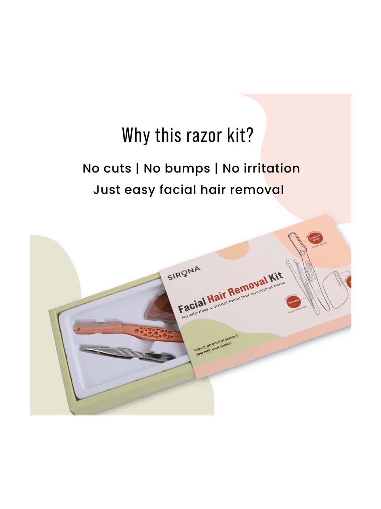 Sirona Reusable Facial Hair Removal Kit