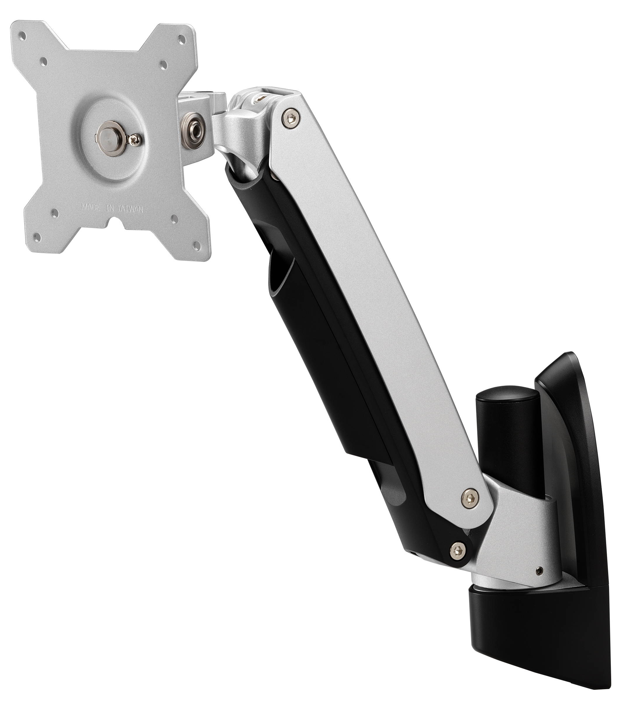 Amer AMR1AW Articulating LCD/LED Monitor Wall Mount Single Link Spring Cantilever Support Standard VESA