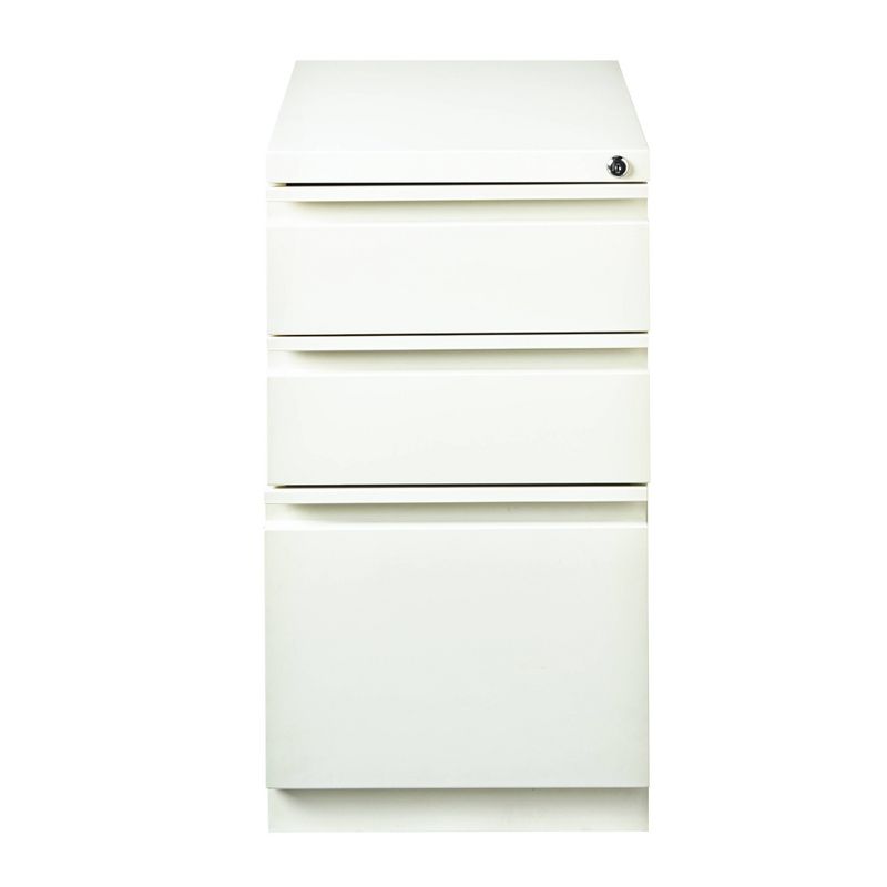 Mobile Pedestal File Box White - Hirsh
