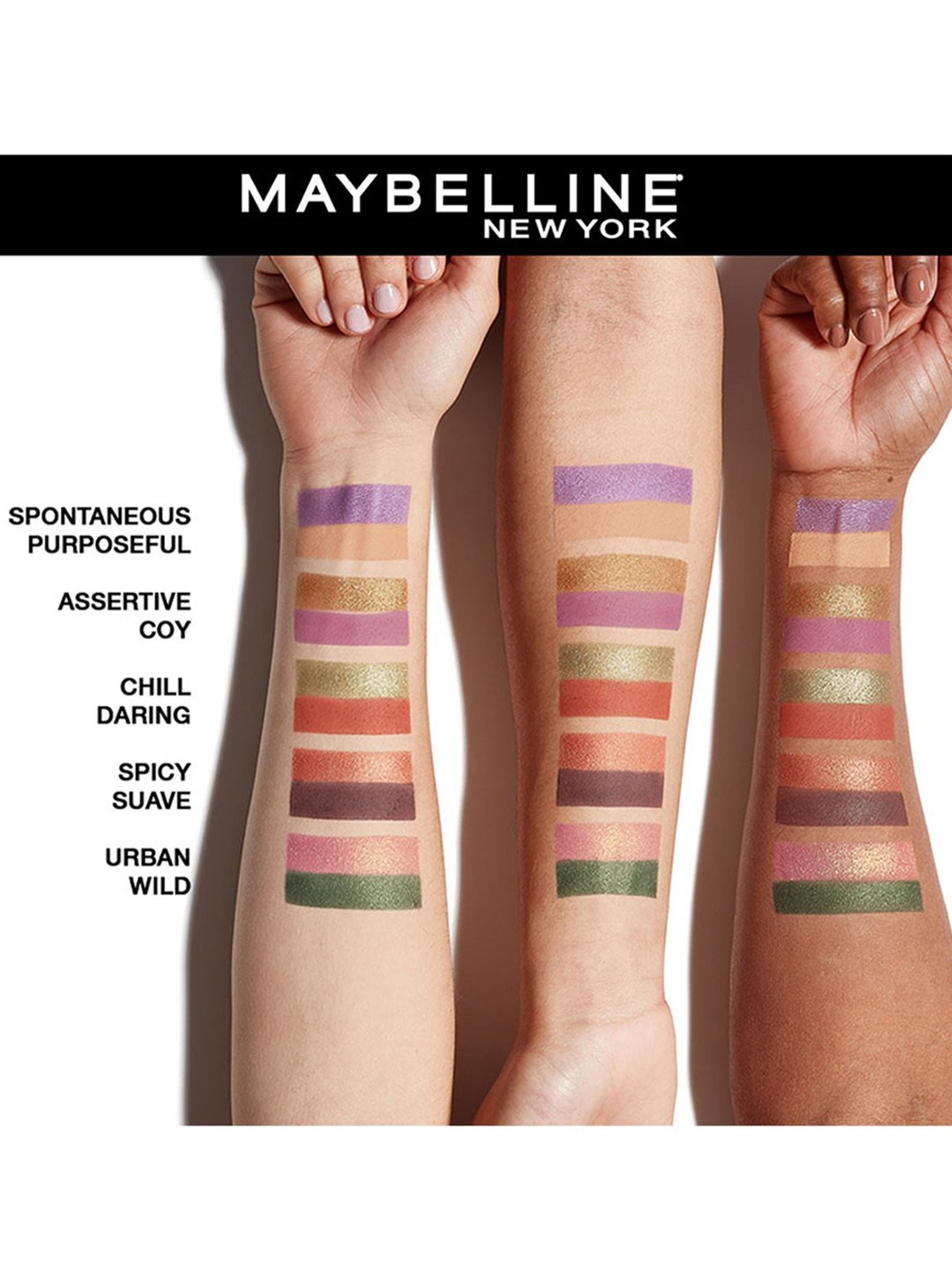 Maybelline New York Color Rivals Duo Eyeshadow Palette Assertive x Coy - 3 gm