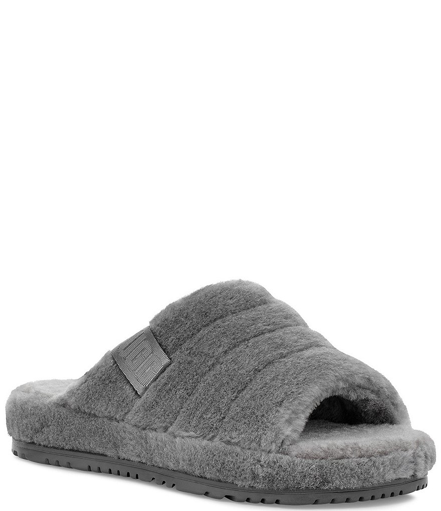 UGG&reg; Men's Scuff Logo Suede Slippers