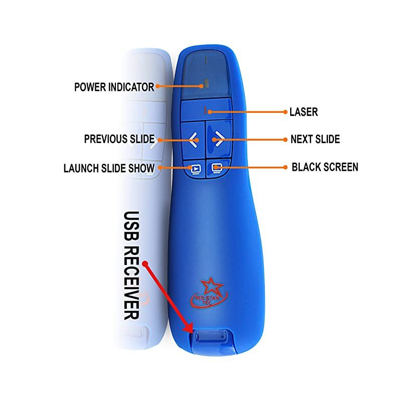 Wireless Powerpoint and Keynote Presentation Remote Clicker PR819
