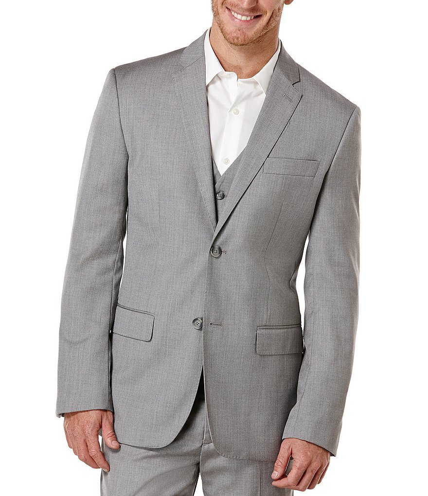 Perry Ellis Big & Tall Herringbone Sportcoat