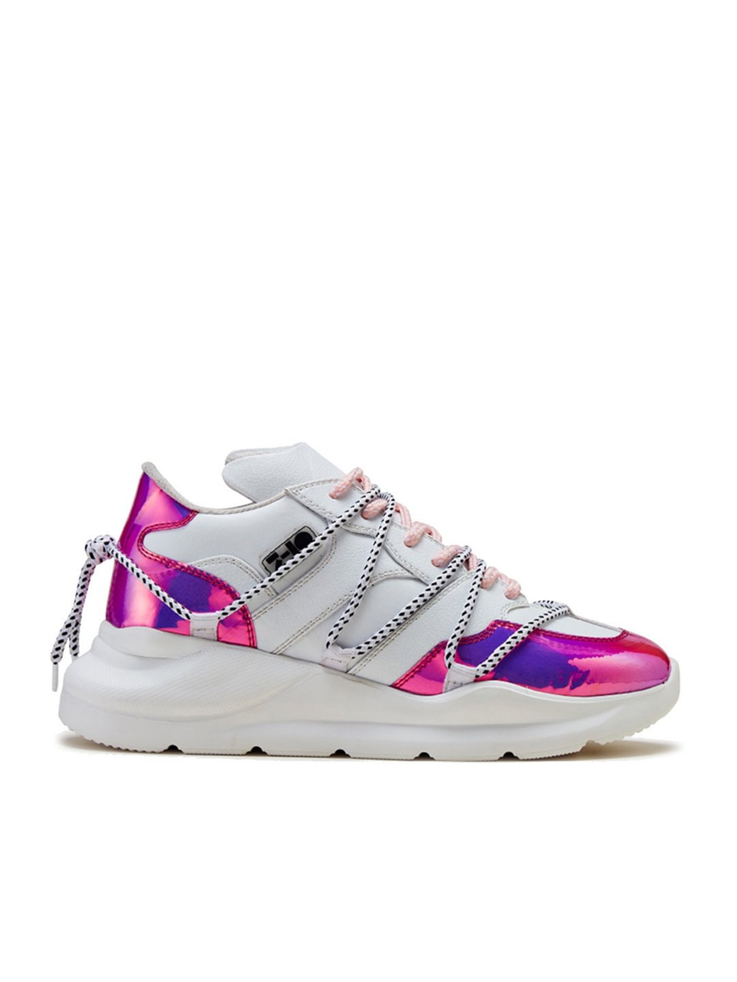 7-10 Women's White & Purple 207 Launch Collection Sneakers