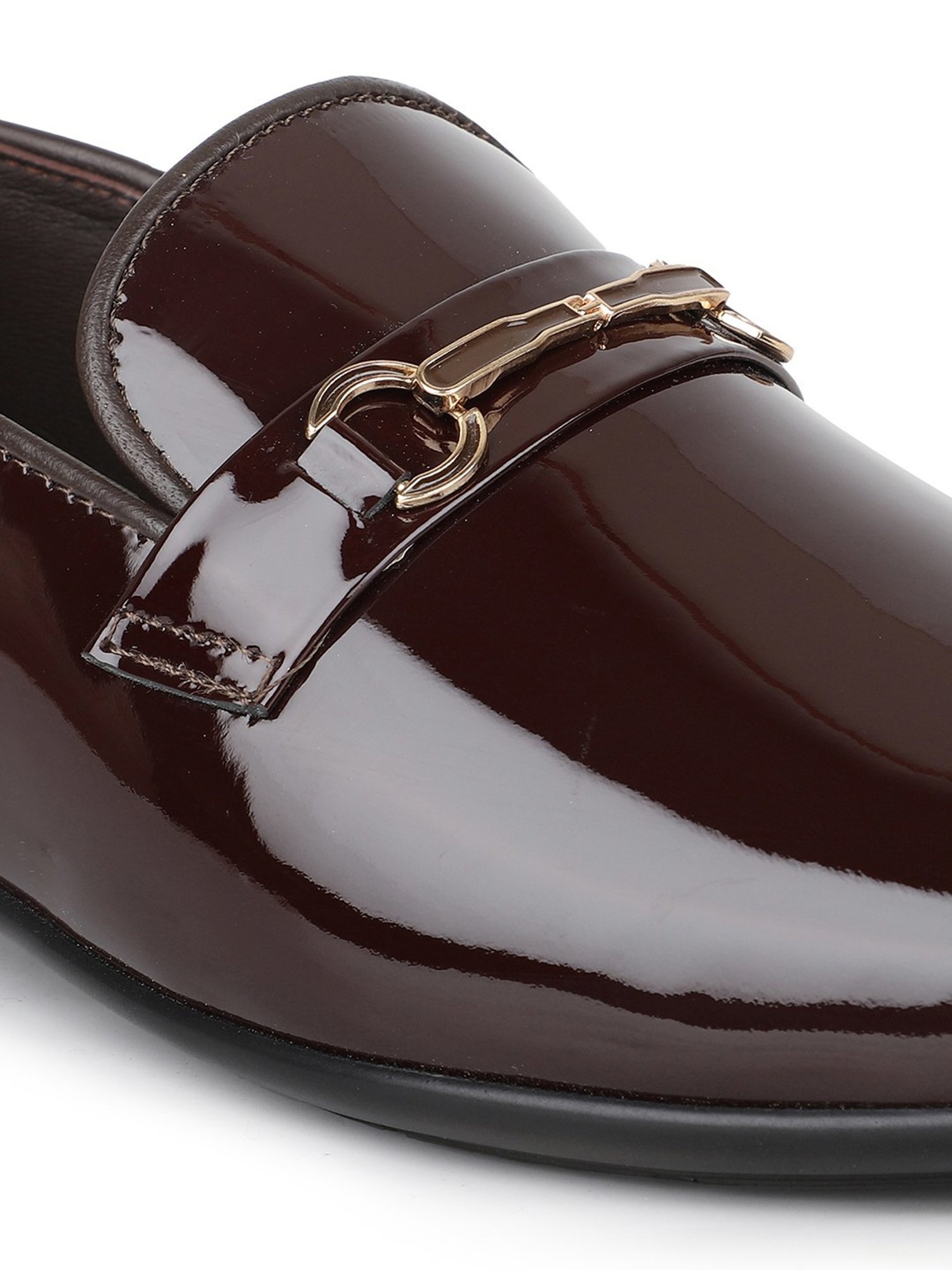 Privo Men's Maroon Formal Loafers
