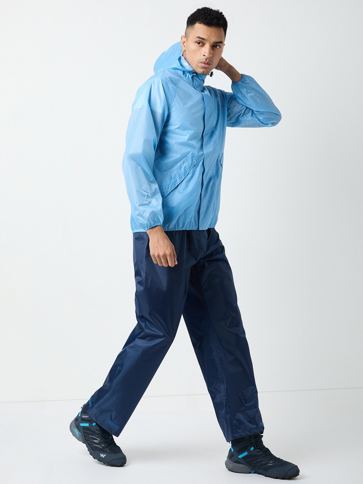 Wildcraft Ariel Blue Regular Fit Raincoat Set