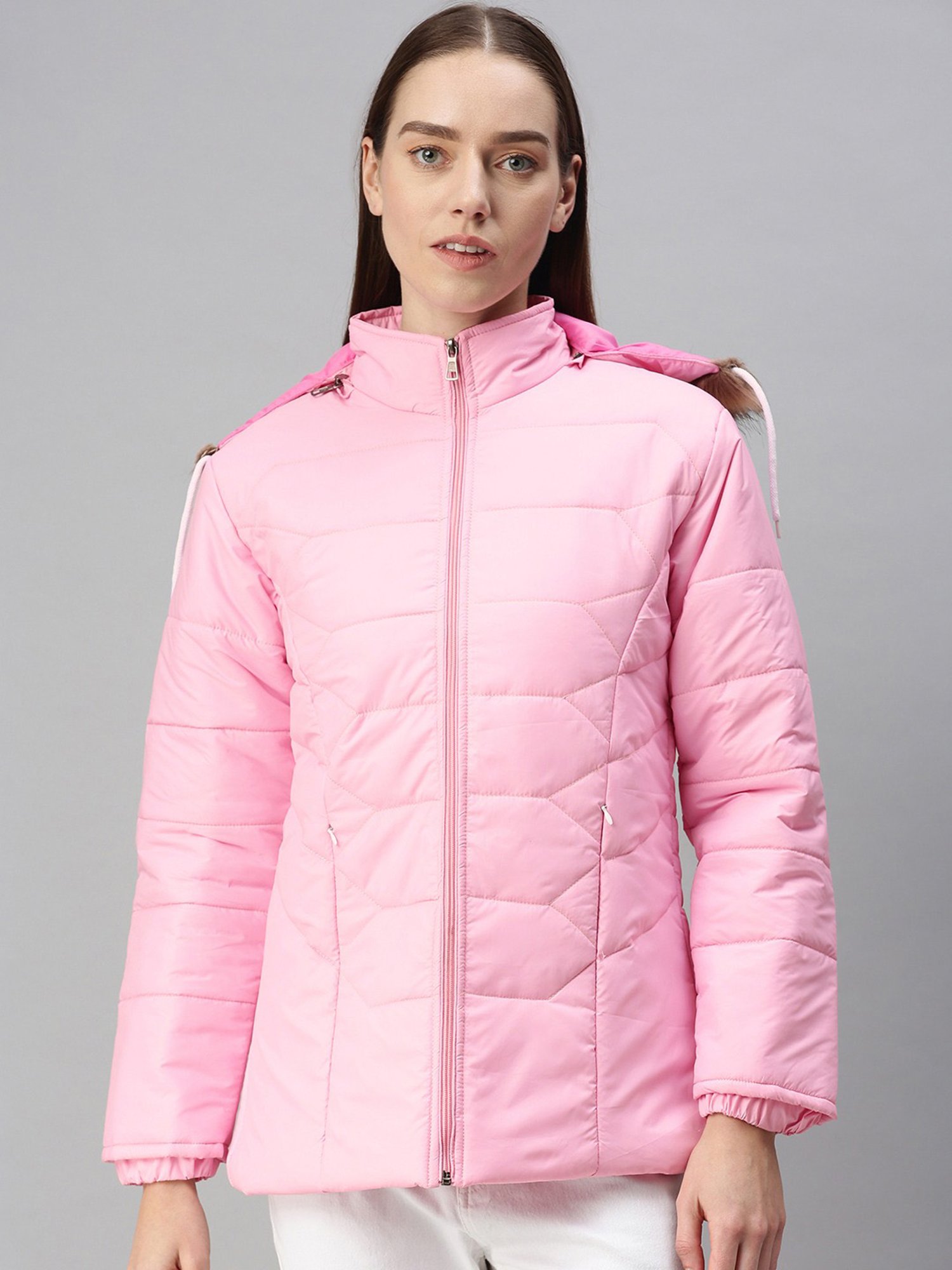 VOXATI Pink Regular Fit Jacket