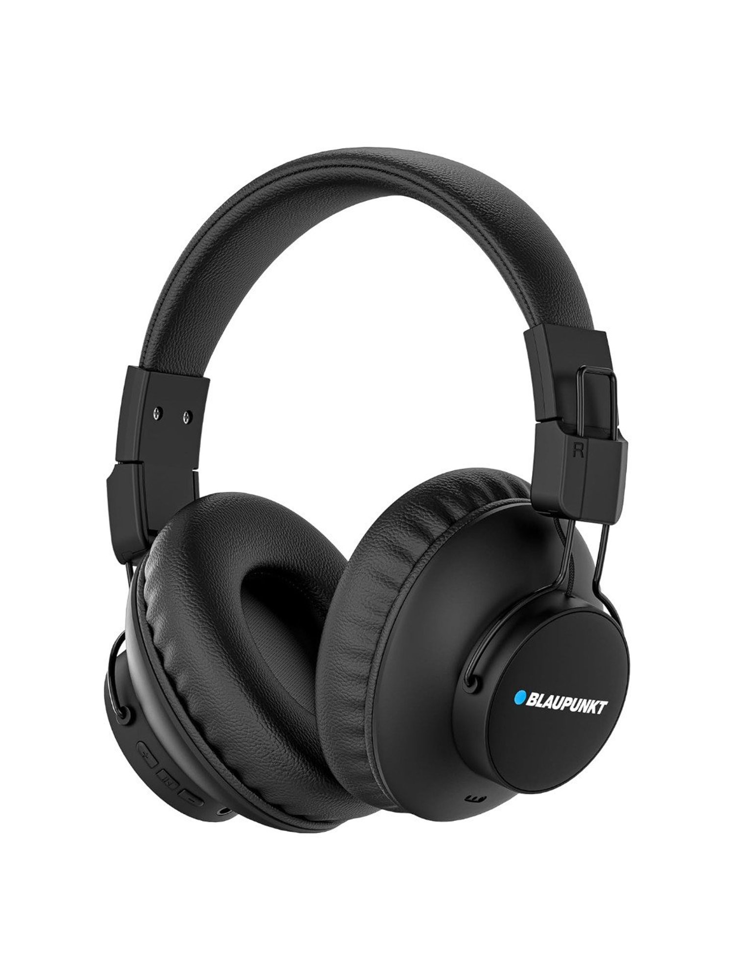 Blaupunkt BH41 Over Ear BT Wireless Headphones with Built in Mic & TurboVolt Fast Charging (Black)