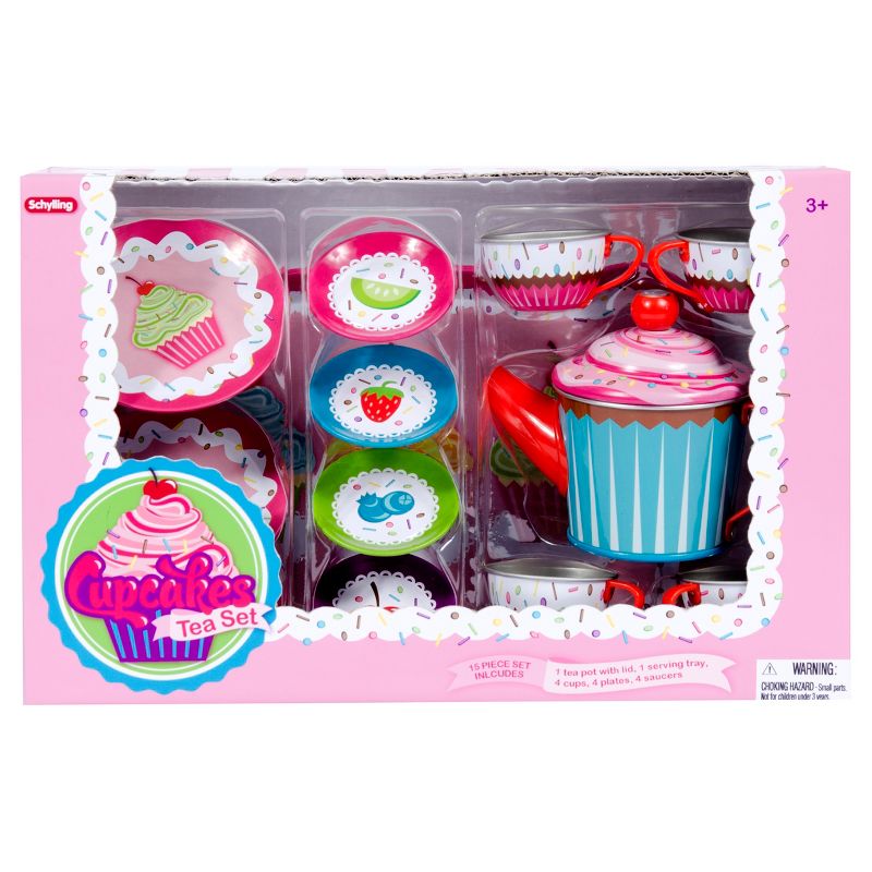 Schylling Cupcake Tin Tea Set