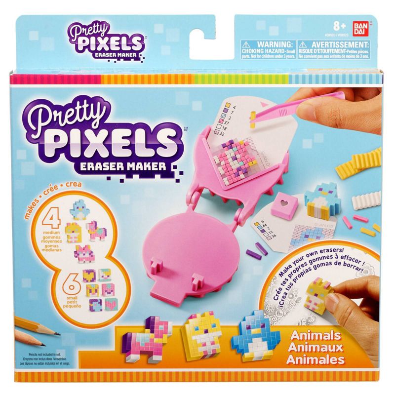 Pretty Pixels Eraser Maker Animal DIY Art Kit