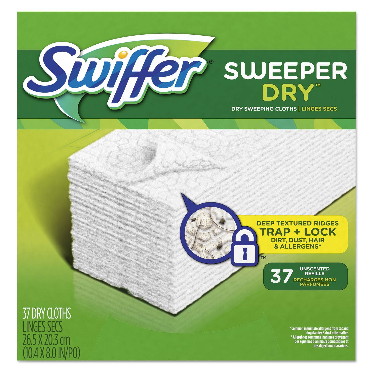 Procter & Gamble Swiffer Sweeper Dry Cloth Refill 37Shts/BX White 82822