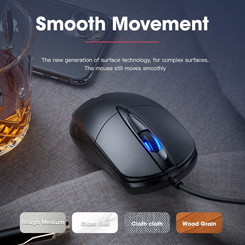 Wired USB Mouse, Computer Mouse Wired for Office and Home, 1200 DPI Optical Mouse, Ergonomic Shape Gaming Mice for Laptop Office Notebook PC Gamer Gaming Accessories