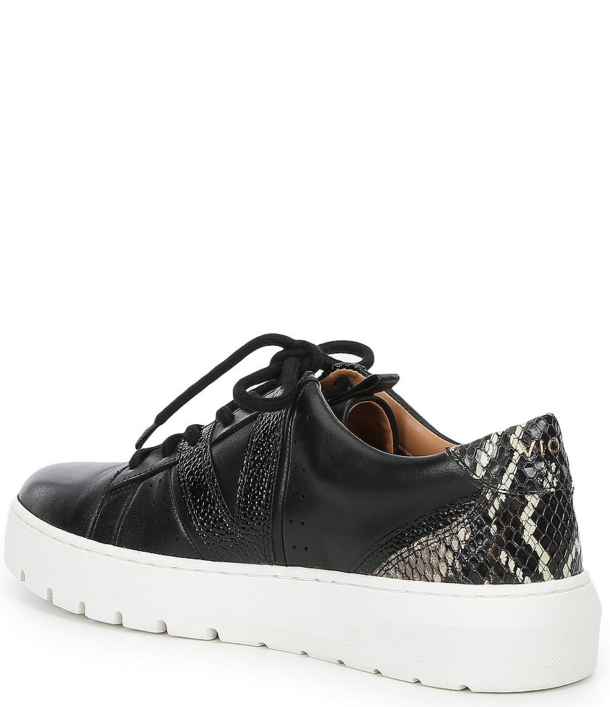 Vionic Simasa Rays Snake Print Accent Leather Sneakers
