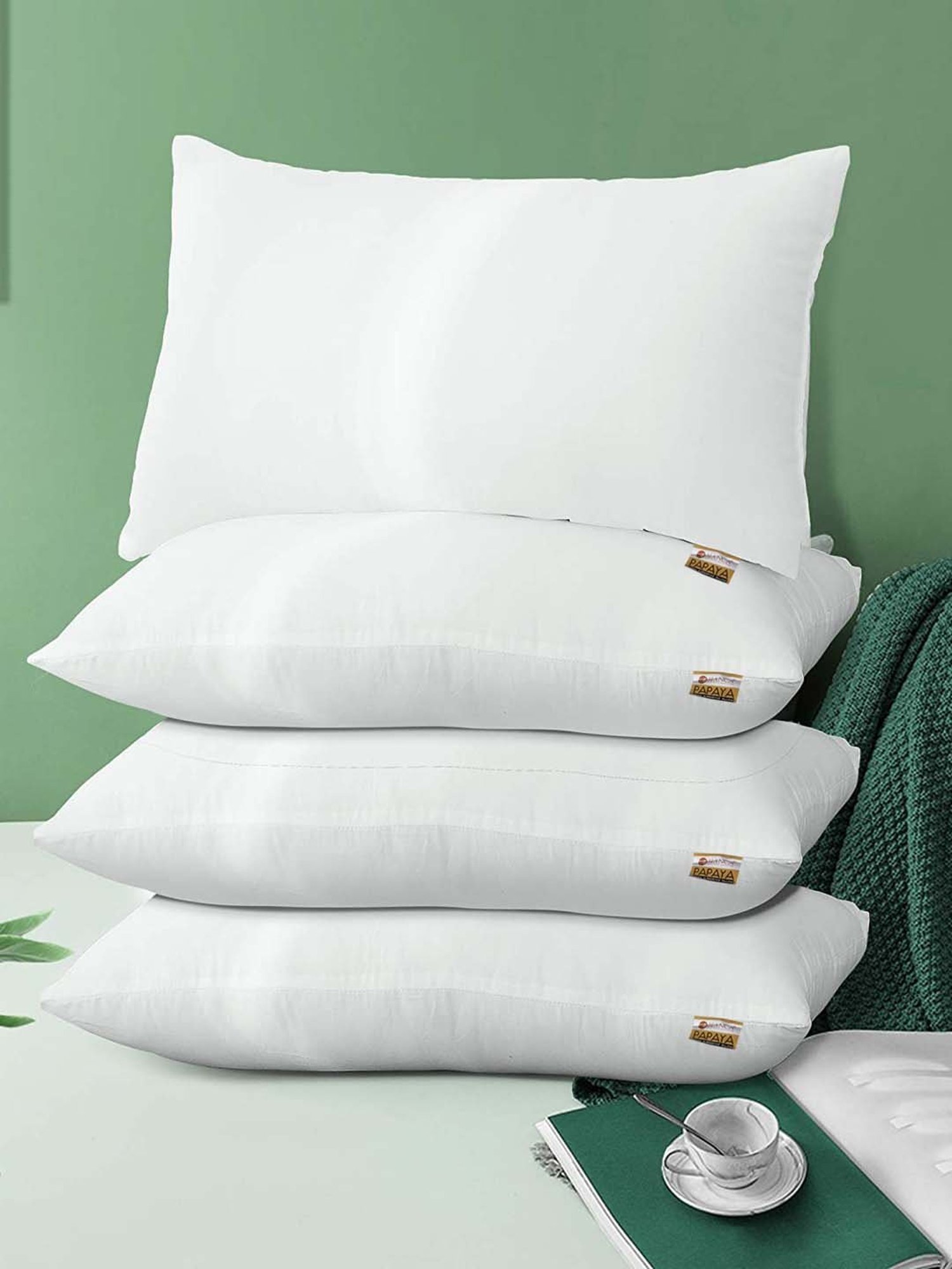 Bianca Medium-Firm White Orthopedic Pillows - Set of 4