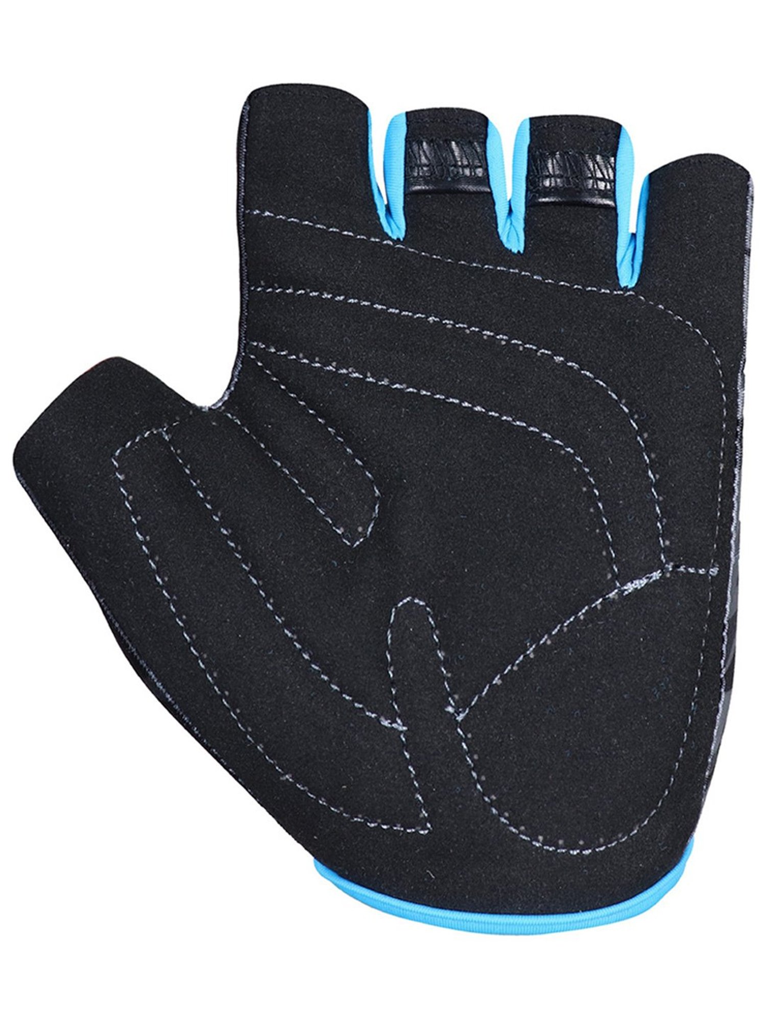 Protoner Gym Gloves with Padded Palm and Wrist Support (Black)