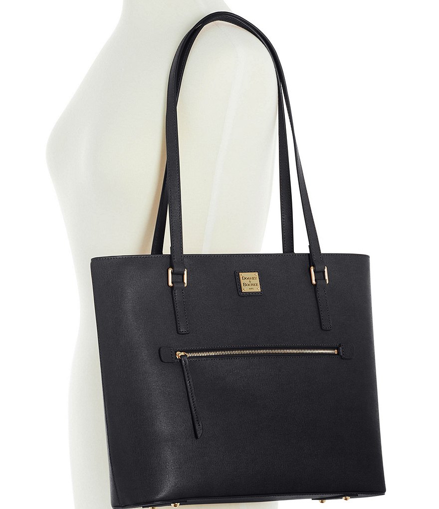 Dooney & Bourke Saffiano Collection Large Leather Shopper Tote Bag