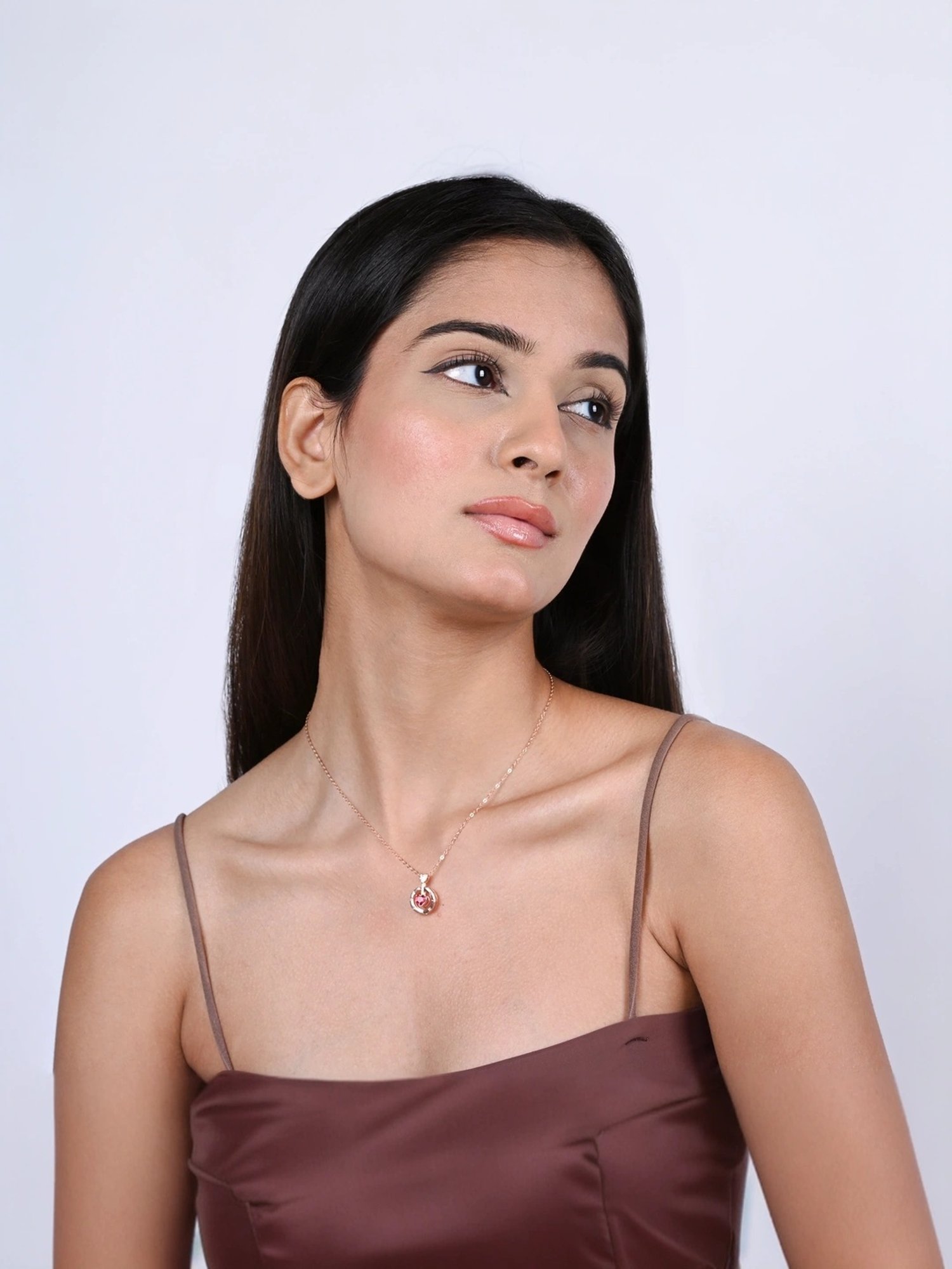 GIVA 92.5 Sterling Silver Double Infinity Love Necklace for Women