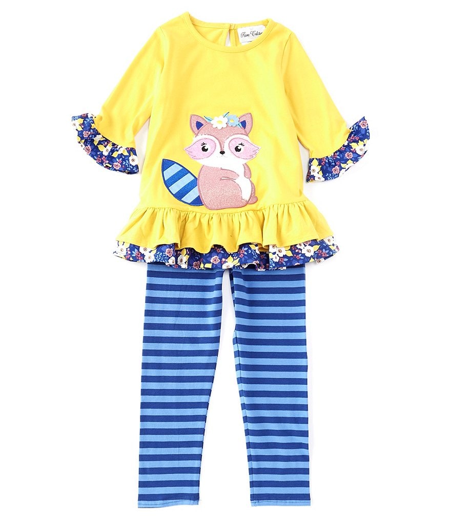 Tea Collection Little Girls 2-6 Sparkle Stripe Capri Leggings