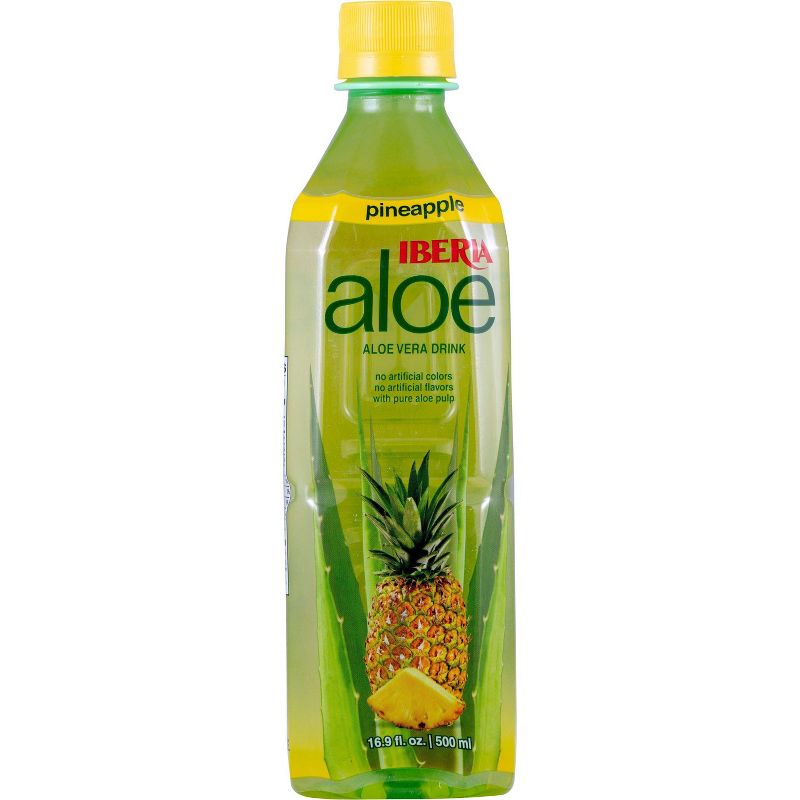 IBERIA aloe Pineapple Aloe Vera Drink - 16.9 fl oz Bottle