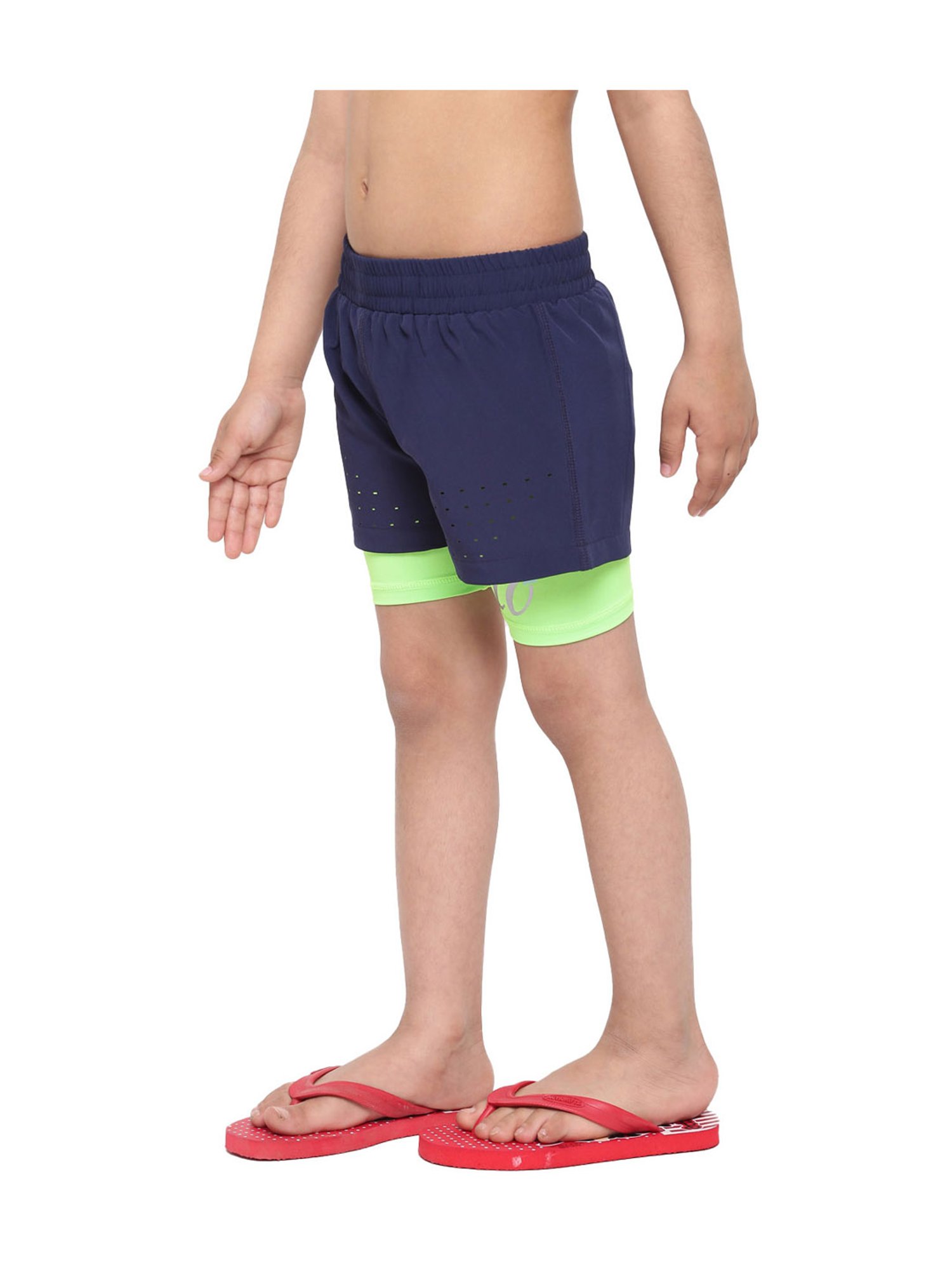 IO Kids Blue Solid Jammers